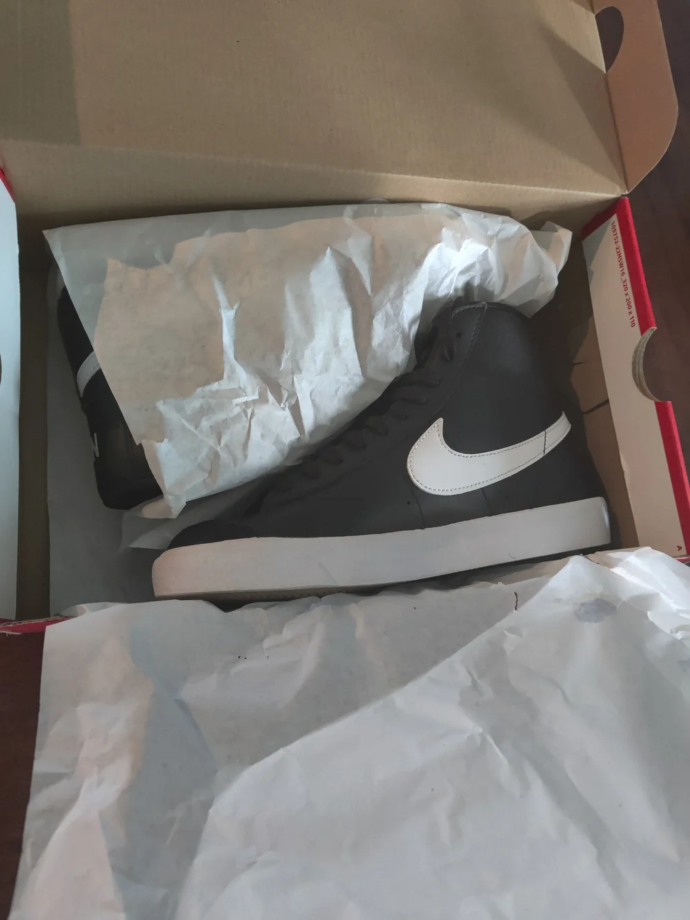 Nike Kids' Black and White High-Top Sneakers